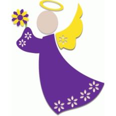 angel with flower