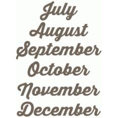 months of the year