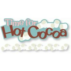 hot cocoa title and border