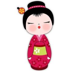 Asian kokeshi doll 1