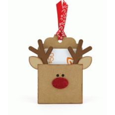 reindeer pocket gift card holder