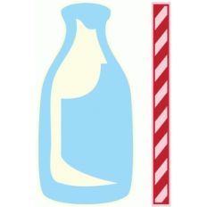milk and straw