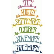 arrow months july-december