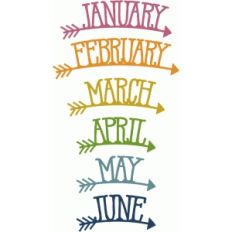 arrow months january-june