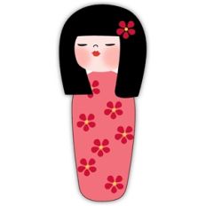 Asian kokeshi 5