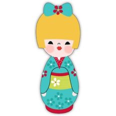 caucasian kokeshi doll 1