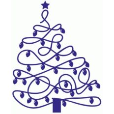 tangled lights christmas tree