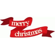 merry christmas ribbon