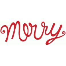 merry hand lettered