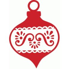 scalloped eyelet ornament