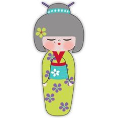 grandma kokeshi doll