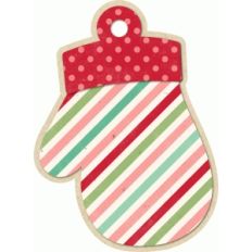 mitten christmas tag