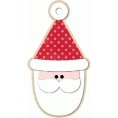 santa christmas tag