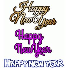 happy new year - 3 versions