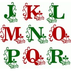 christmas bells alphabet j-r