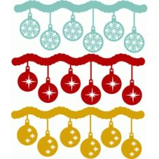 christmas ornaments borders set 2
