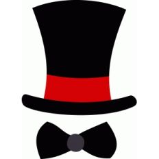 top hat and bow tie