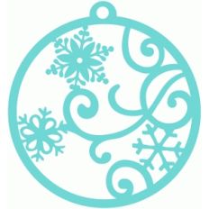 snow flurry gift tag