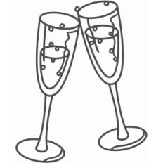 champagne glasses
