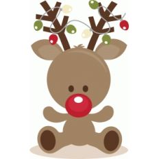 rudolph with lights