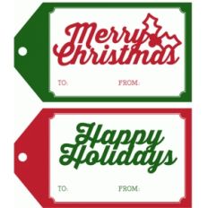 holiday gift tags
