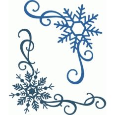 snowflake corner flourishes