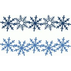 2 medium snowflake borders