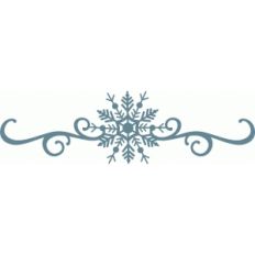 large snowflake flourish border