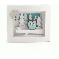 5x7 owl shadow box card