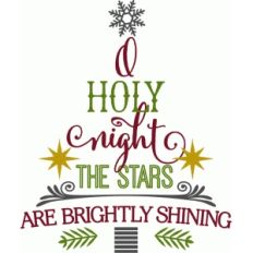 o holy night - word tree