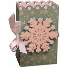 3d snowflake favor bag