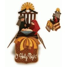 nativity christmas box card