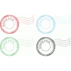 north pole stamp