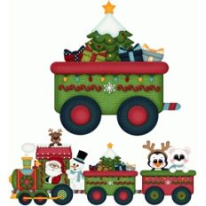 santa express w christmas tree
