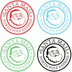 santa mail stamp