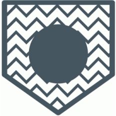 chevron patch pocket