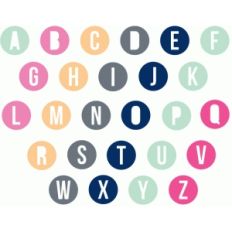 tiny circles alphabet