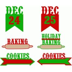 christmas photo embellishment tags