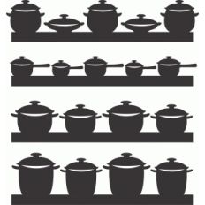 kitchen borders set 4