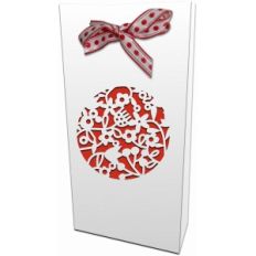 filigree floral circle gift bag