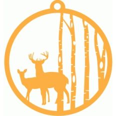 forest friends gift tag