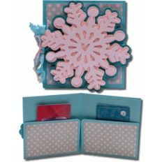 snowflake 2 gift card holder