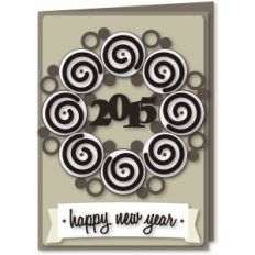 new year swirls and balls a7 card