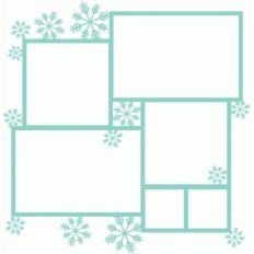 snowflake collage frame