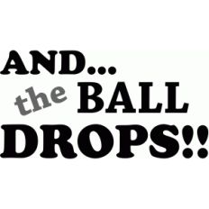 and... the ball drops title