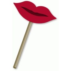 lip photo prop