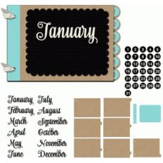 5x7 horizontal monthly album
