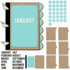 5x7 vertical monthly album
