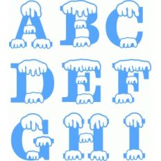 snow monogram a-i