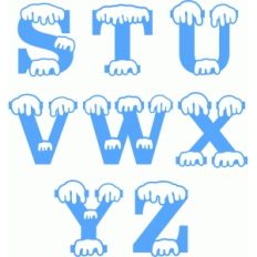 snow monogram s-z